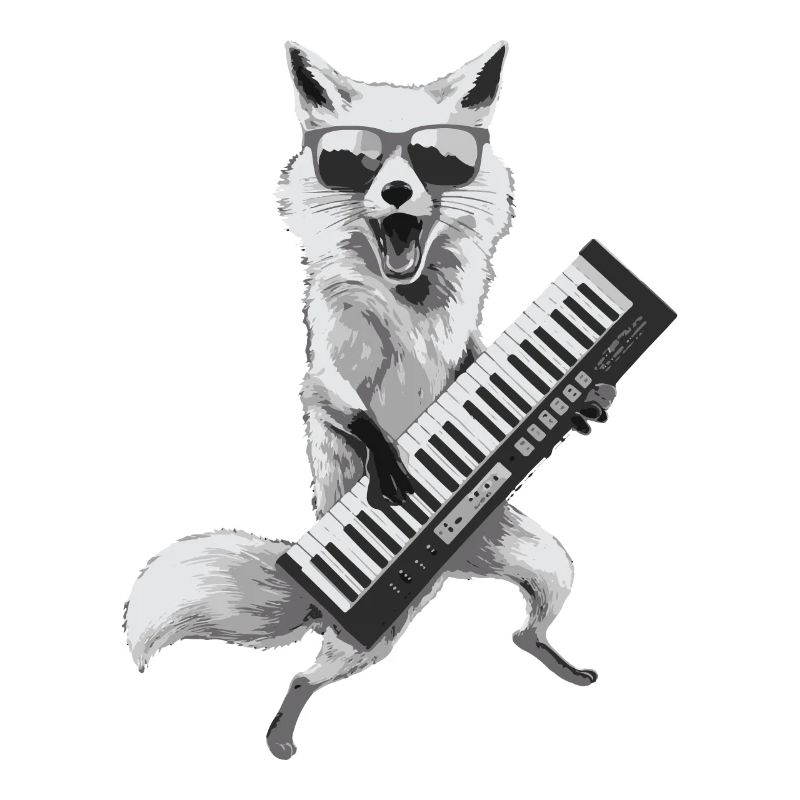 Fox Keytar Keyboard Gift