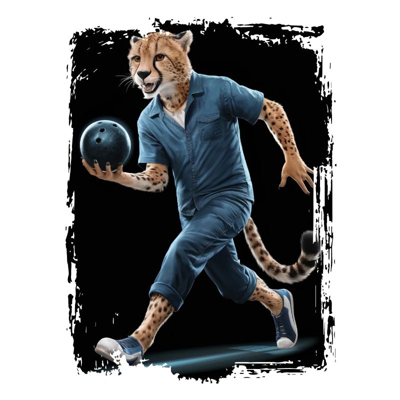 Gepard spielt Bowling Geschenk