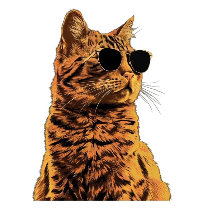 Sonnenbrille mit Somali-Katze Geschenk