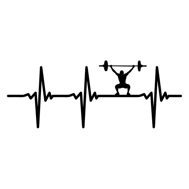 Hjerteslag for vægtløfter Vector