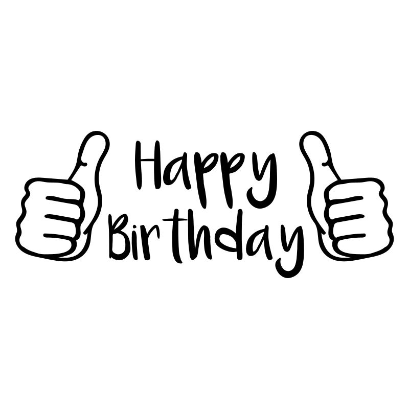 Anniversaire Pouce levé