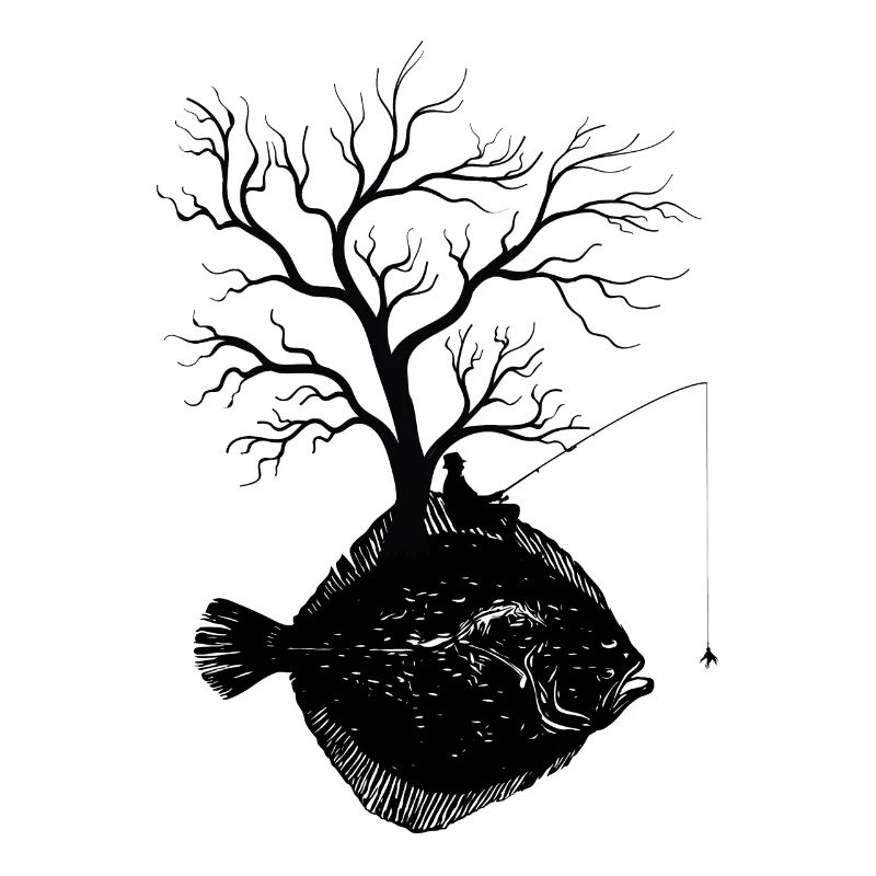 Graphic Tree - Fish Flounder