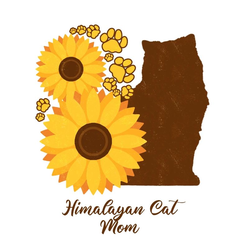 Sonnenblumenmutter - Himalaya-Katze
