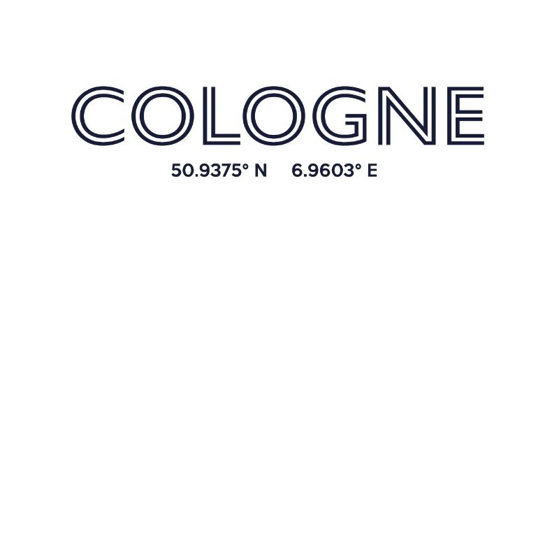 Germany City Coordinates - Cologne