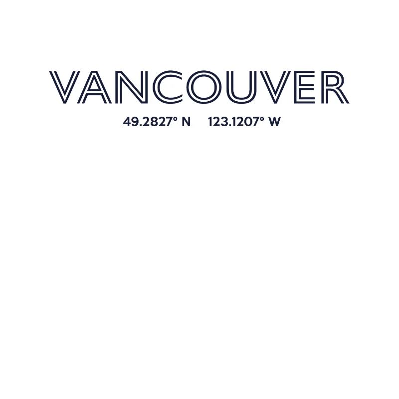 Canada City Coordinates - Vancouver