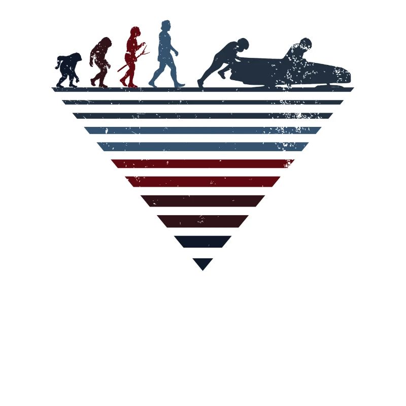 Human Evolution - Vintage Bobsled