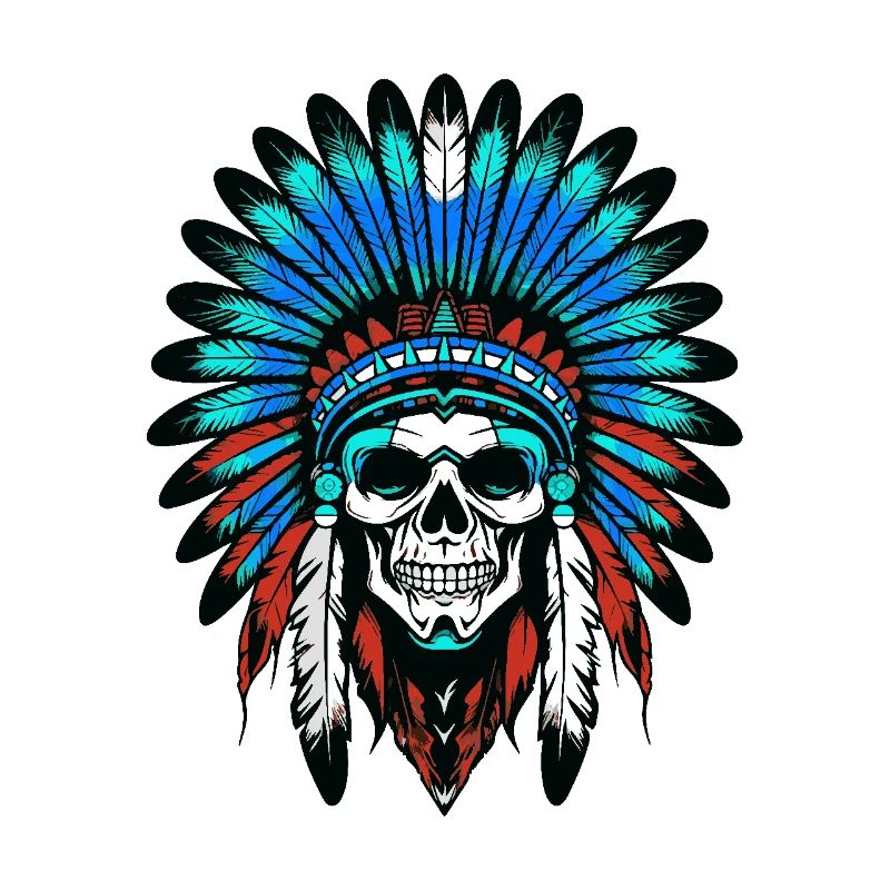Apache Indianer Häuptling Totenkopf
