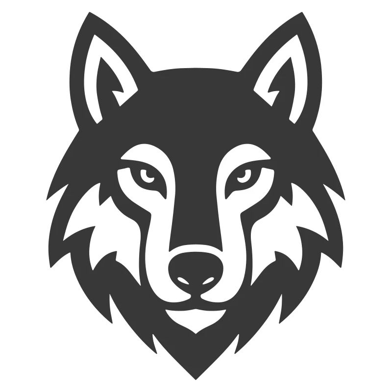 Wolf head logo icon