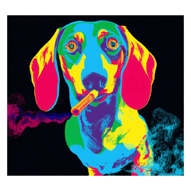 Smoking Dachshund