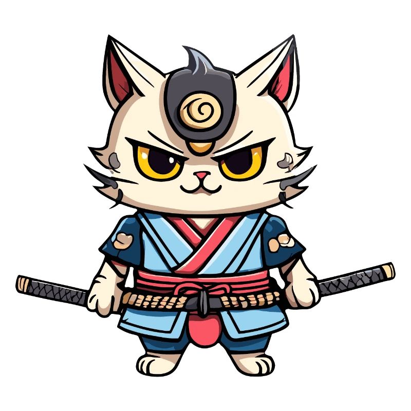 Chat samouraï #38