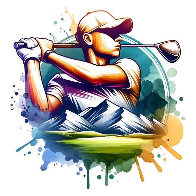 Design de golf cool pour les golfeurs sportifs et le golf