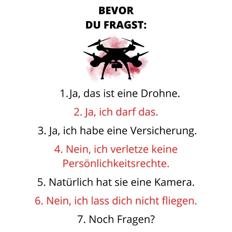 Drohne Spruch