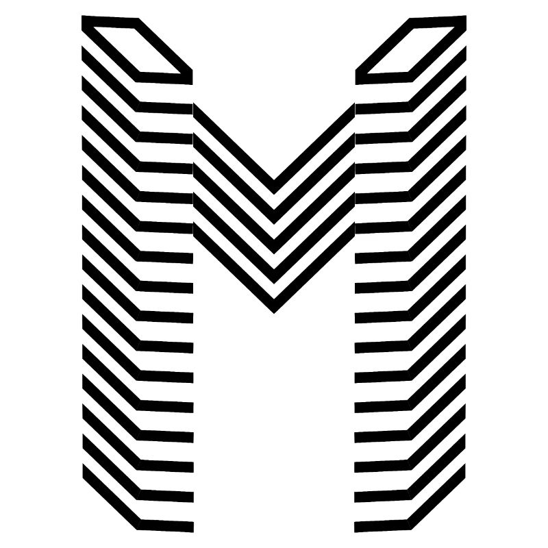 Conception unique du logo Letter M