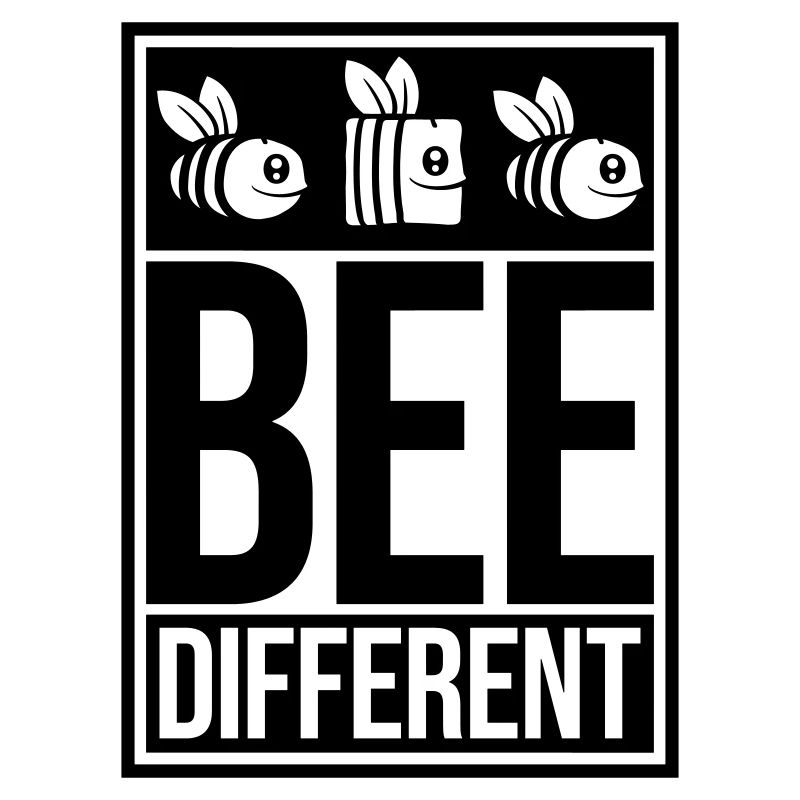 bee different Spruch Zitat