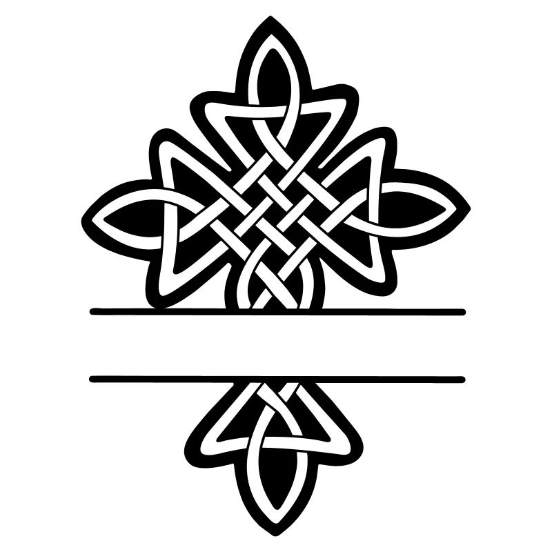 Monogramme croisé celtique