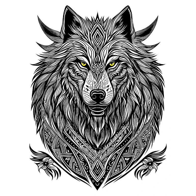 Weißer Wolf