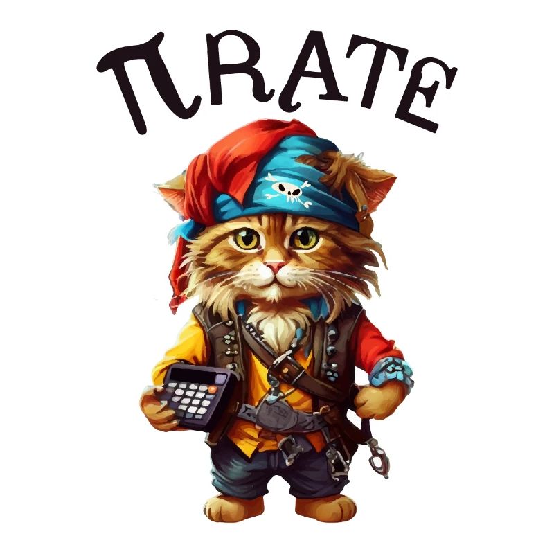 Chat pirate de Pi Day