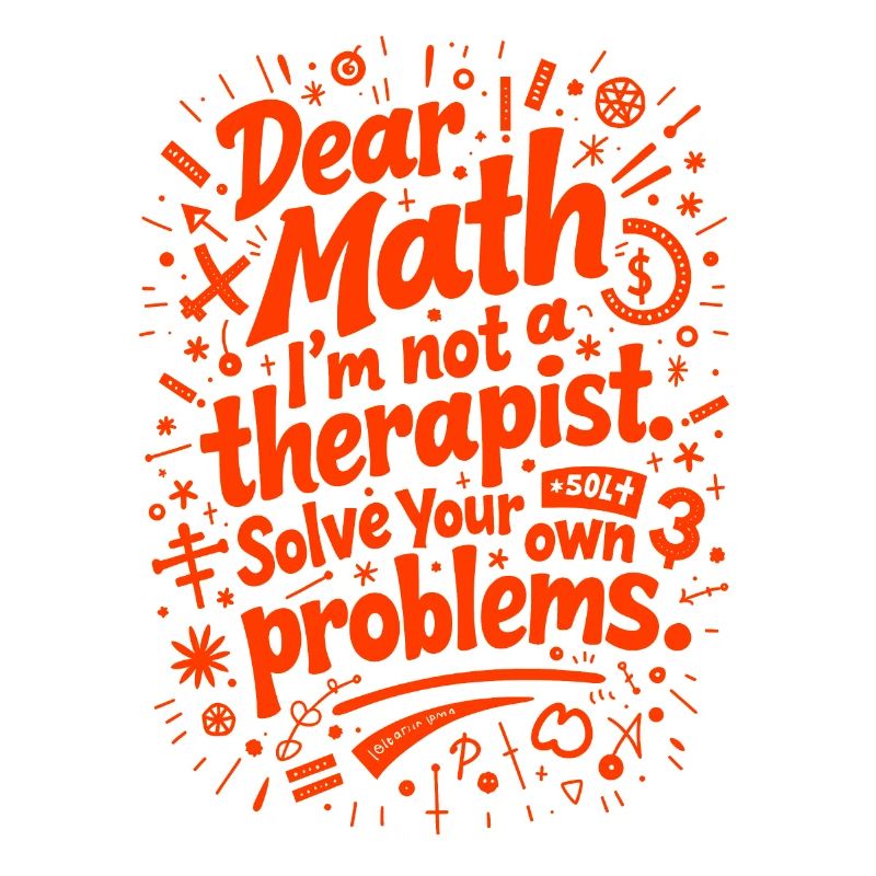 Dear Math, I’m not a therapist