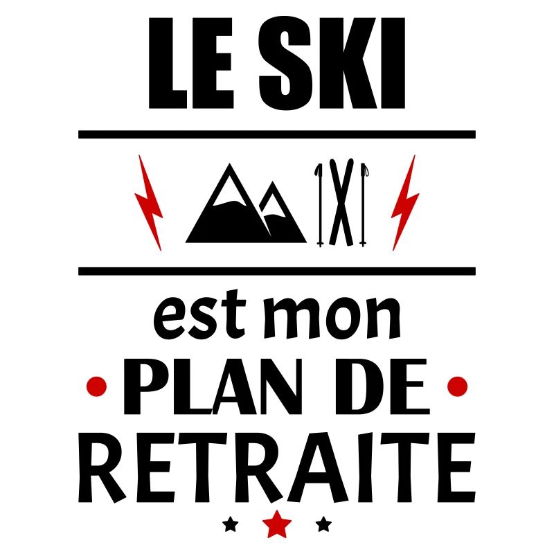 Le ski est mon plan de retraite, humour, noël