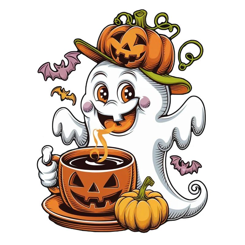Pumpkin Halloween Ghost