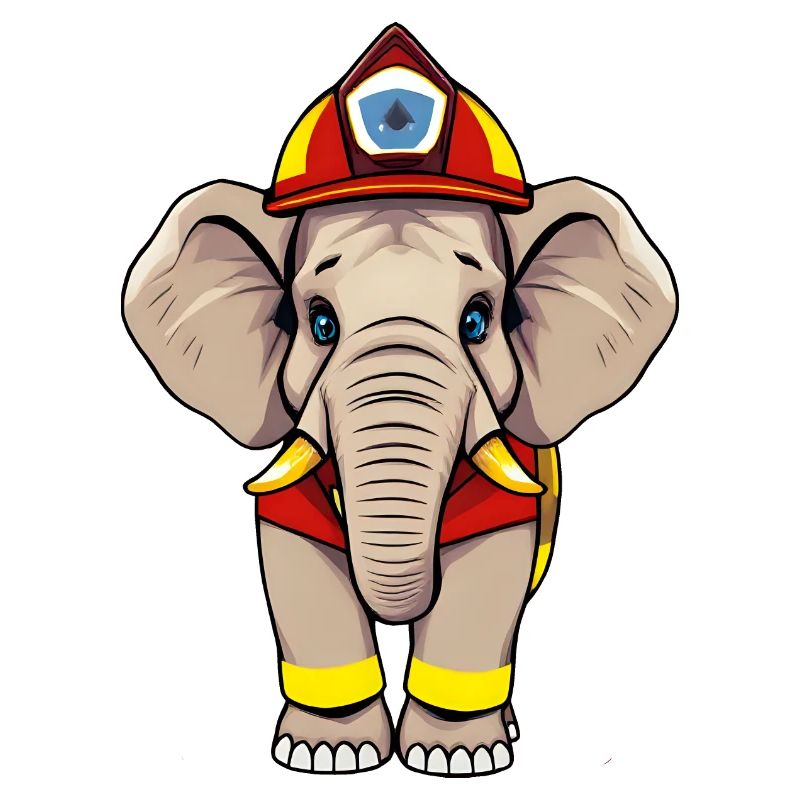 Héros Éléphant Pompier