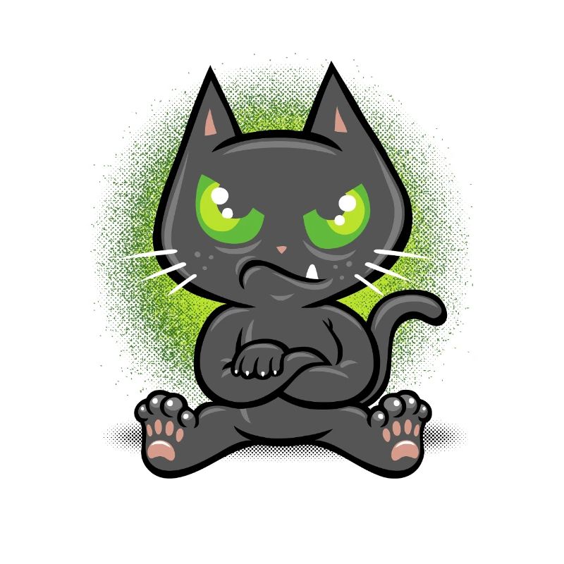 Störrische Katze