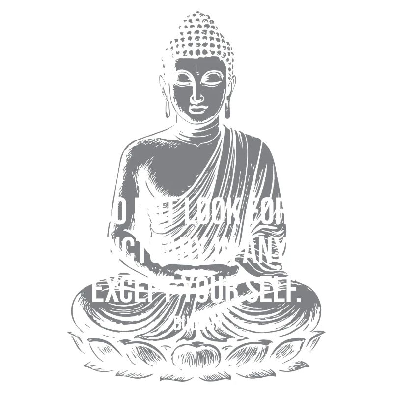 Self Sanctuary Buddha Quote Design