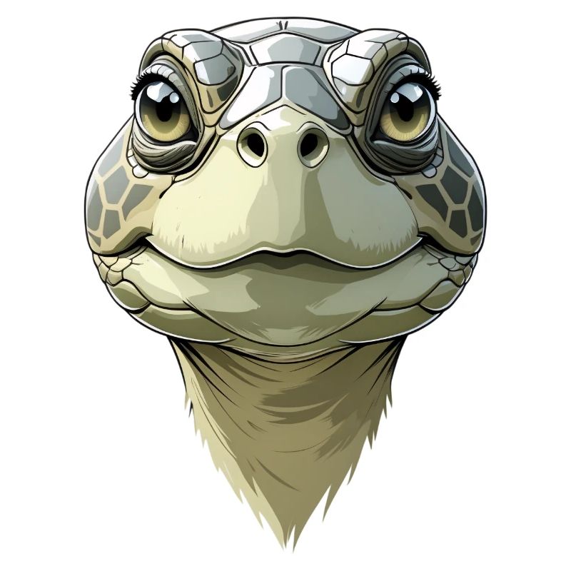 Lustiger Schildkrötenkopf
