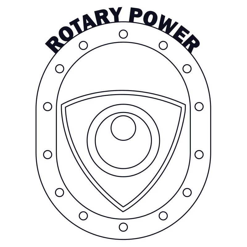 Rotary Power Shield Emblem