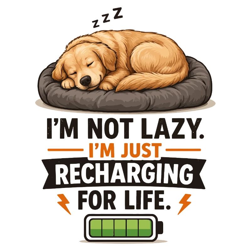 Mode Recharge : Chiot endormi