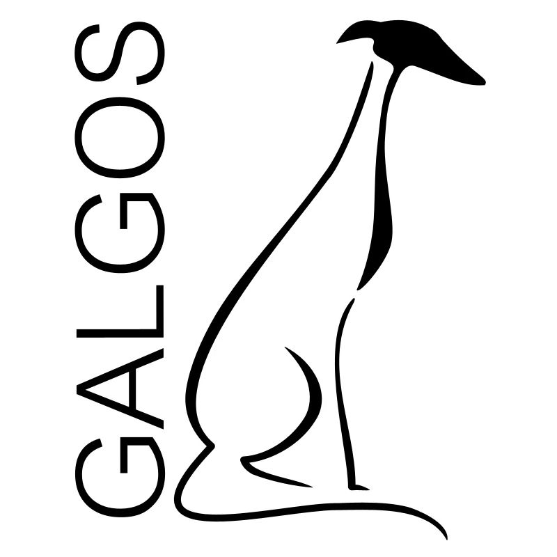 Sitzender Galgo