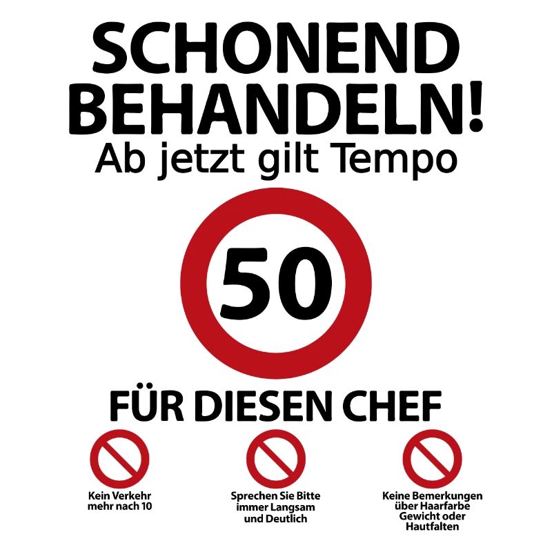 50. Geburtstag Chef Geburtstagsgeschenk mit Spruch