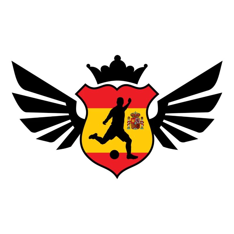 Spain soccer emblem flag eu