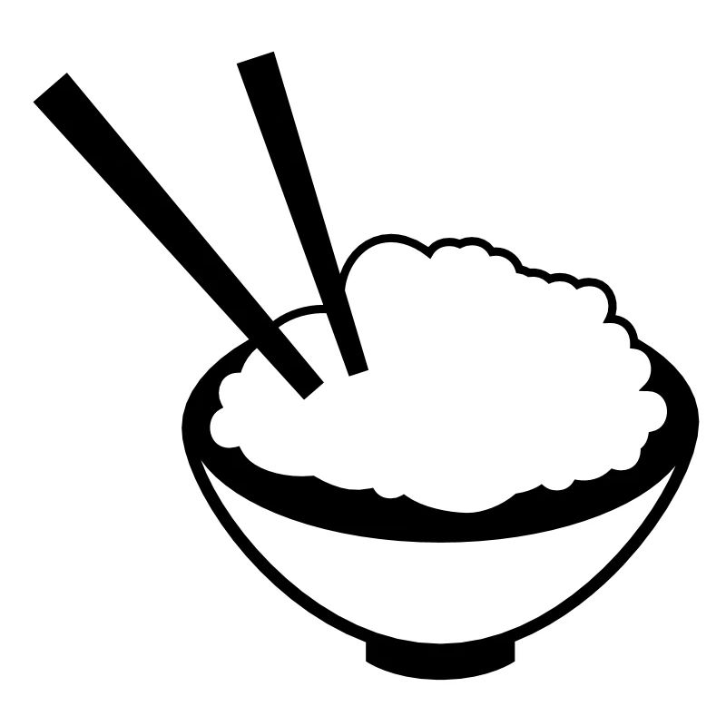 Chine plat de riz avec des baguettes