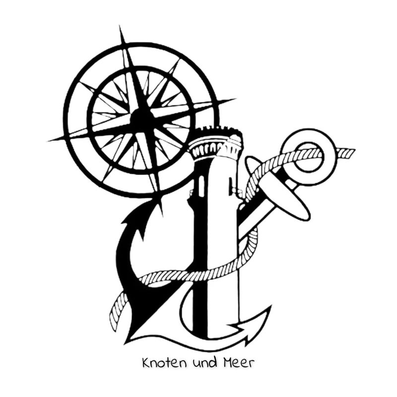 Anker und Kompassrose
