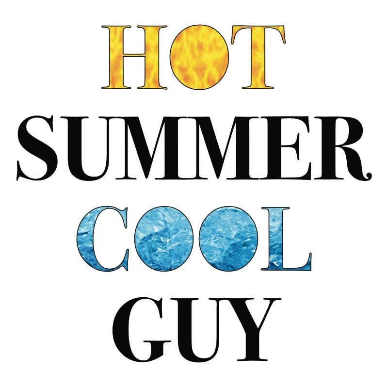 Chaud été cool gars feu et glace
