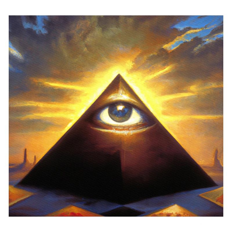 Illuminati Eye in Pyramid