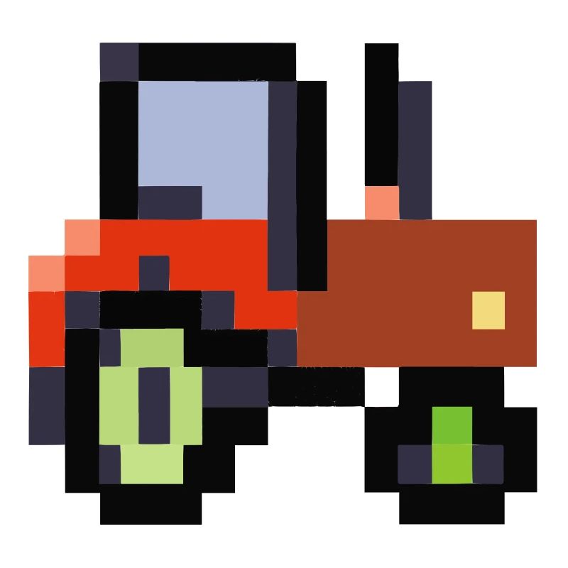 Tractor pixelated gift idea pixel tractor