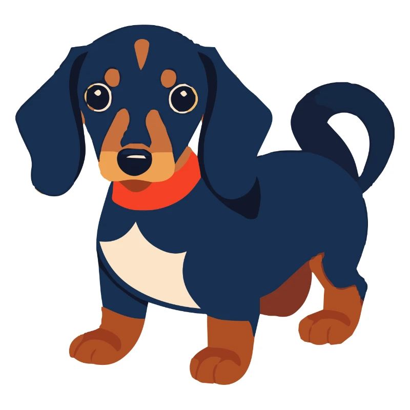 Dackel Welpe schwarz Dachshund