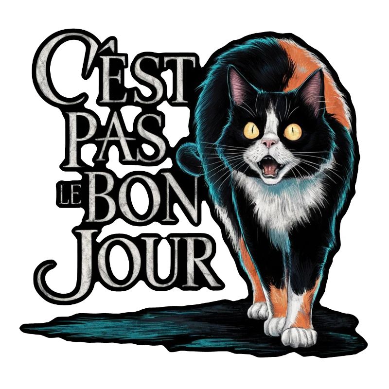Chat en colere - pas le bon jour