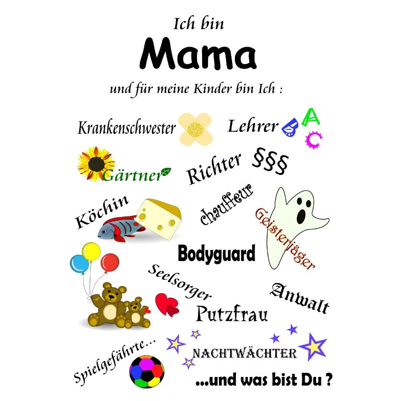 Ich bin Mama Mutter Mami Mum Eltern Kind