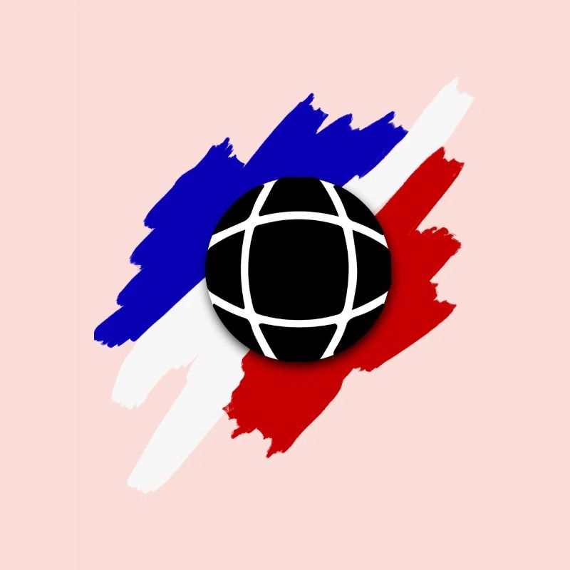 Boule de pétanque tricolore