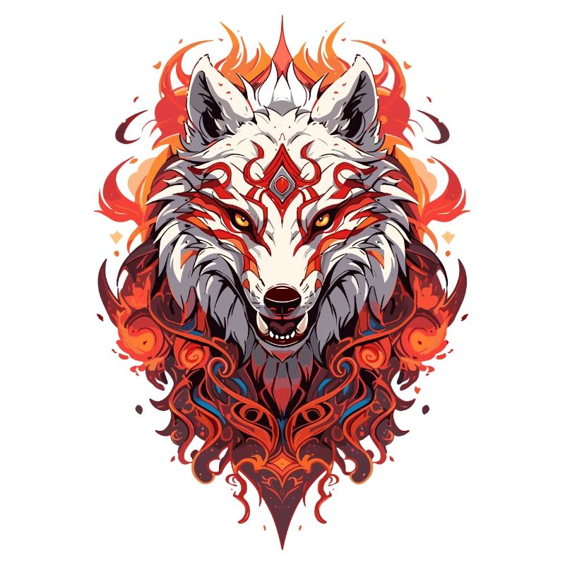 White Fire Wolf