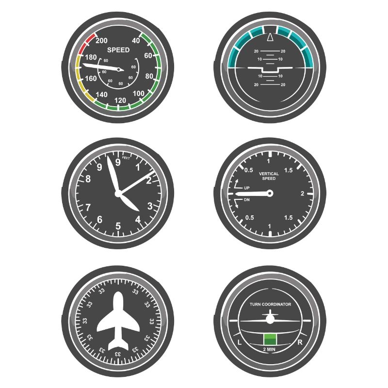 Flugzeug Fluginstrumente