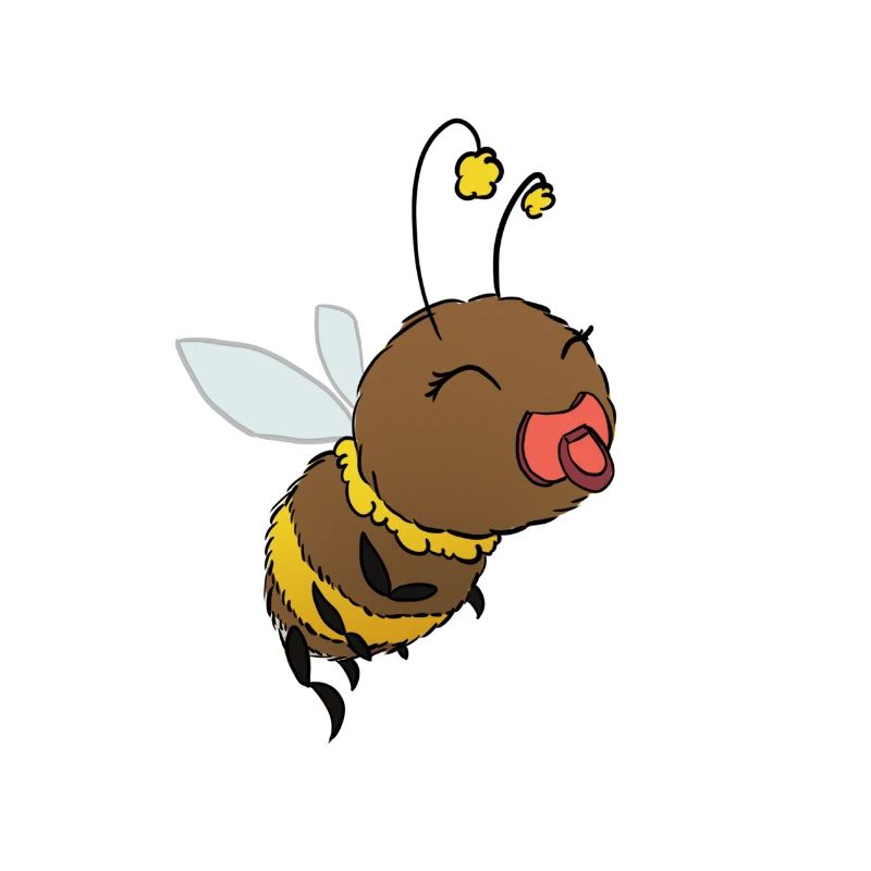 Mignonne sucette bourdon