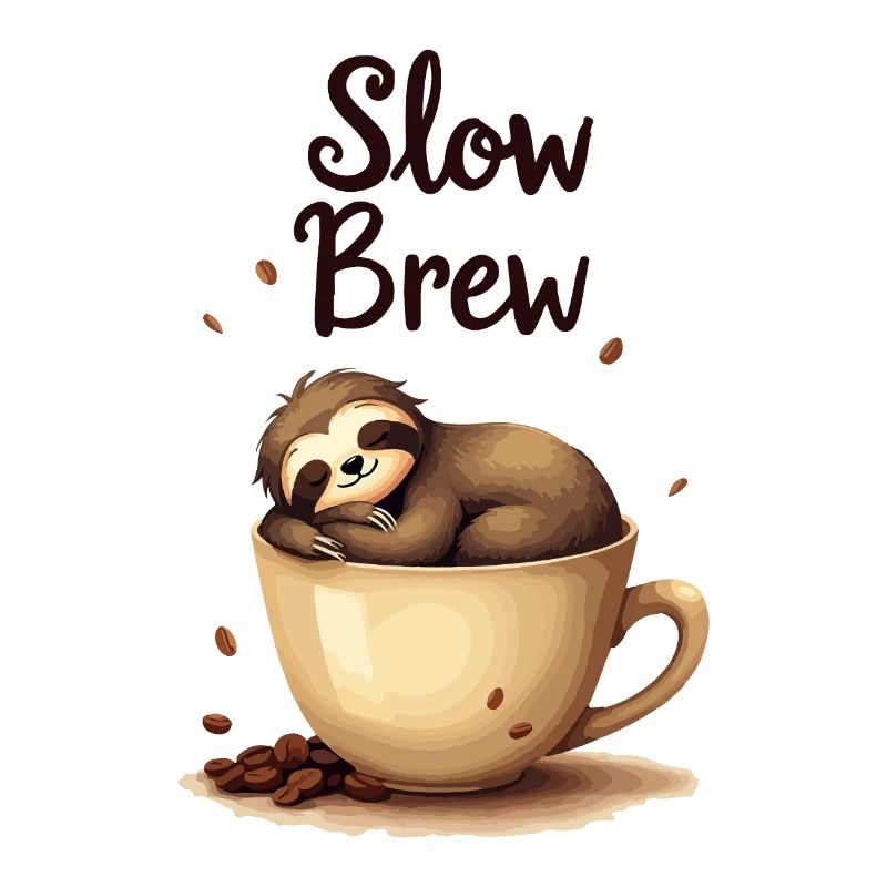 Slow Brew Coffee Sloth