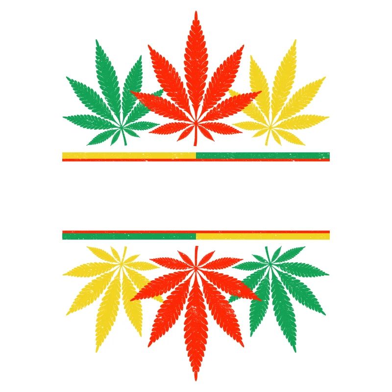 Vibrant Cannabis Leaf Pattern Design