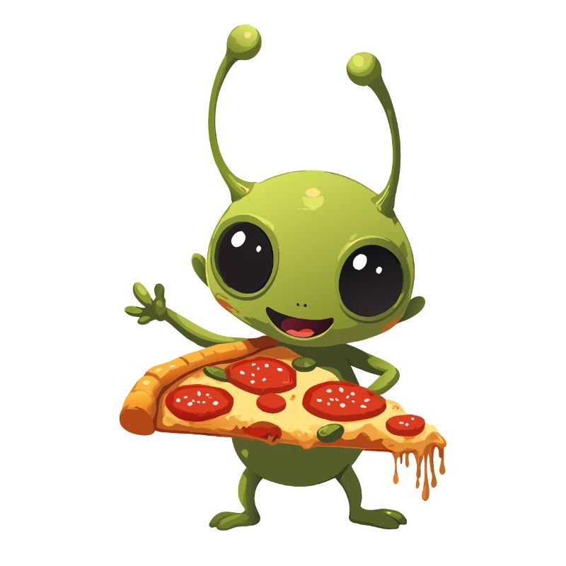 Pizza and Alien