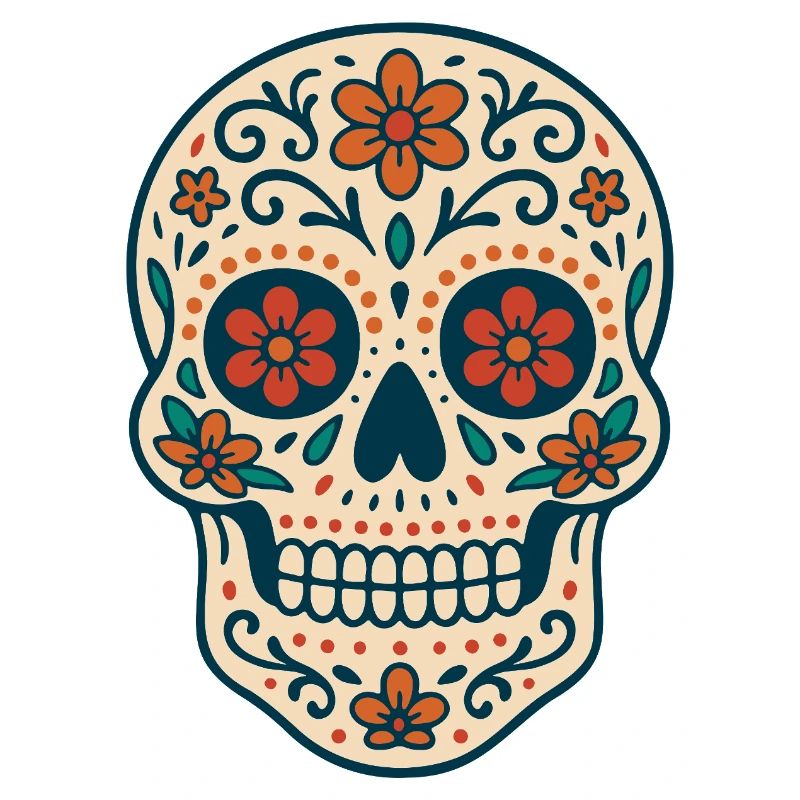 Latin American Folklore Skull by Helfspawn