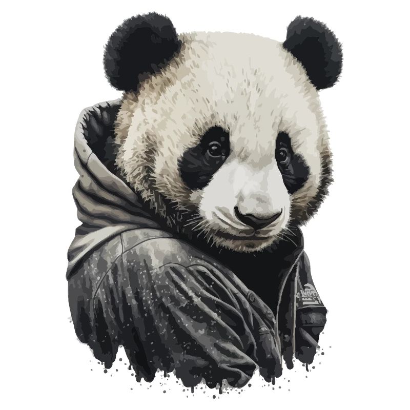 Sweat à capuche Panda